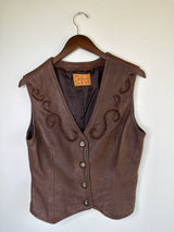 Stitched Leather Vest