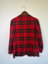Plaid Wool Blazer