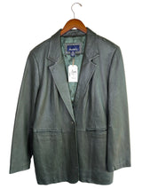 Denim & Co Green Leather Jacket