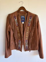 Tribe Leather Fringe Jacket