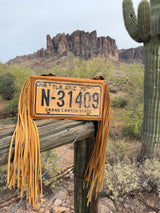 License Plate Crossbody Bag