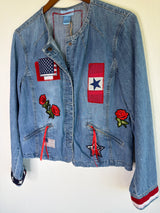 Patchwork Americana Denim Jacket