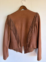 Tribe Leather Fringe Jacket