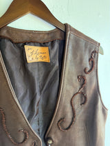 Stitched Leather Vest