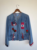 Patchwork Americana Denim Jacket