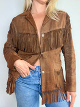 Simco Leather Fringe Jacket