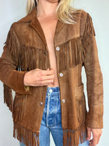 Simco Leather Fringe Jacket