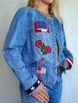 Patchwork Americana Denim Jacket