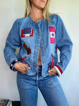 Patchwork Americana Denim Jacket