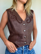 Stitched Leather Vest