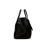 Mini tote shearling black