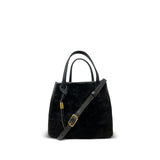 Mini tote shearling black